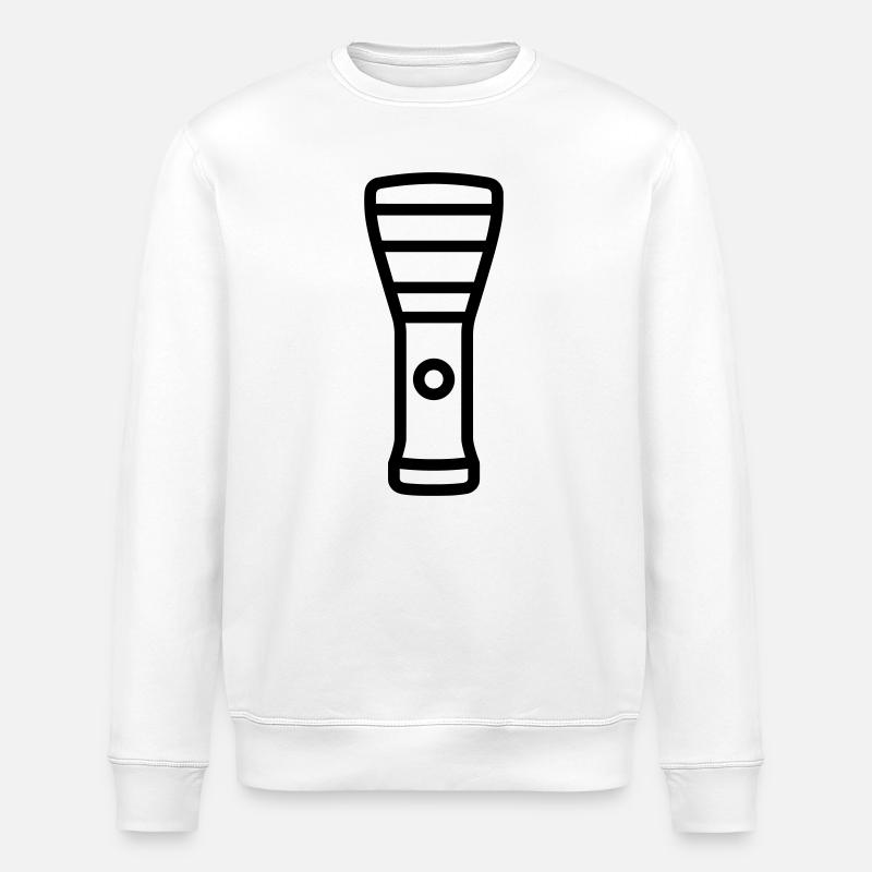 lampe torche - Sweat bio ROLLER Stanley/Stella Unisexe - blanc