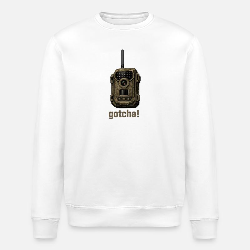 Surveillance, Camera - Stanley/Stella ROLLER Unisex Organic Sweatshirt - white