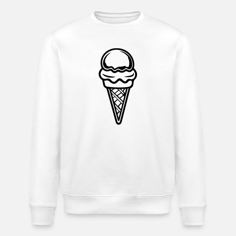 Eis Eiscreme - Stanley/Stella Unisex Bio-Sweatshirt ROLLER - Weiß