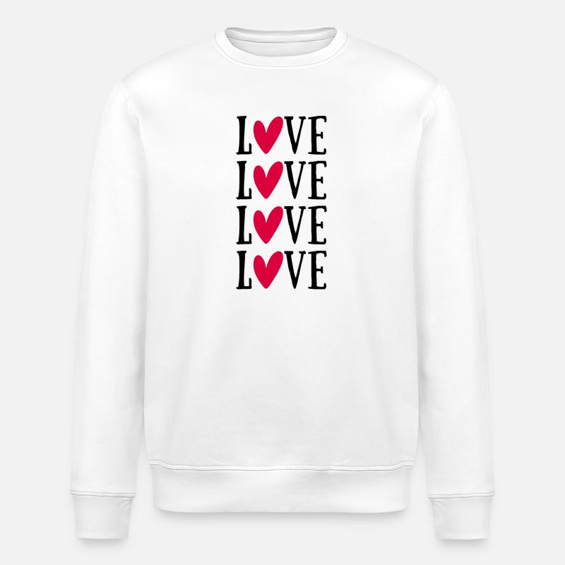 Amour amour amour amour - Sweat bio ROLLER Stanley/Stella Unisexe - blanc