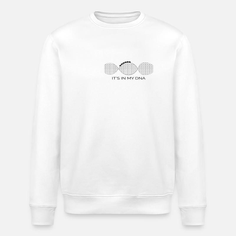 Roller coaster DNA - Stanley/Stella ROLLER Unisex Organic Sweatshirt - white