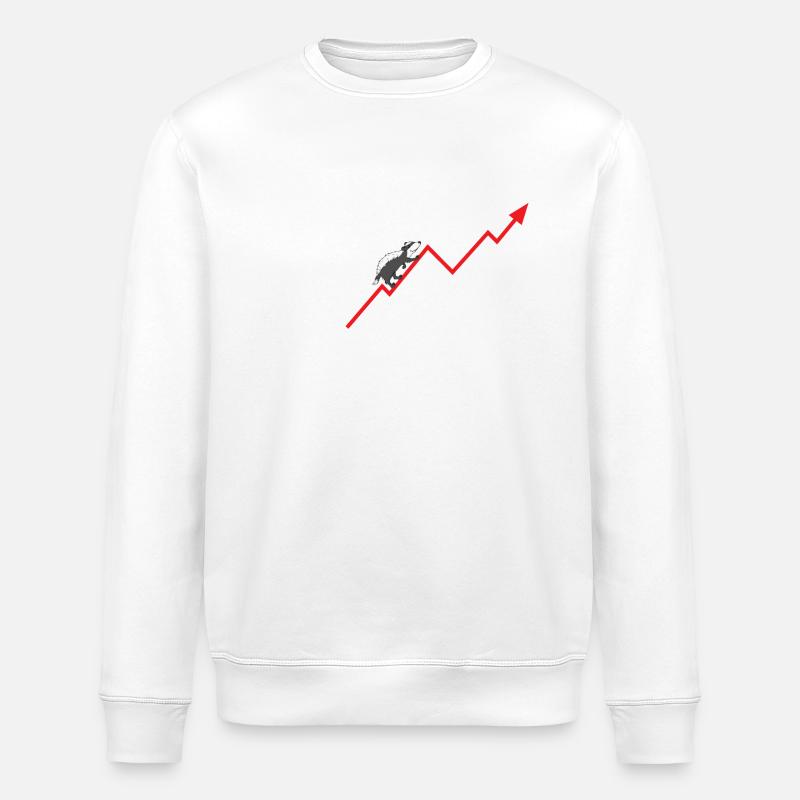 Le blaireau monte le cap - Sweat bio ROLLER Stanley/Stella Unisexe - blanc