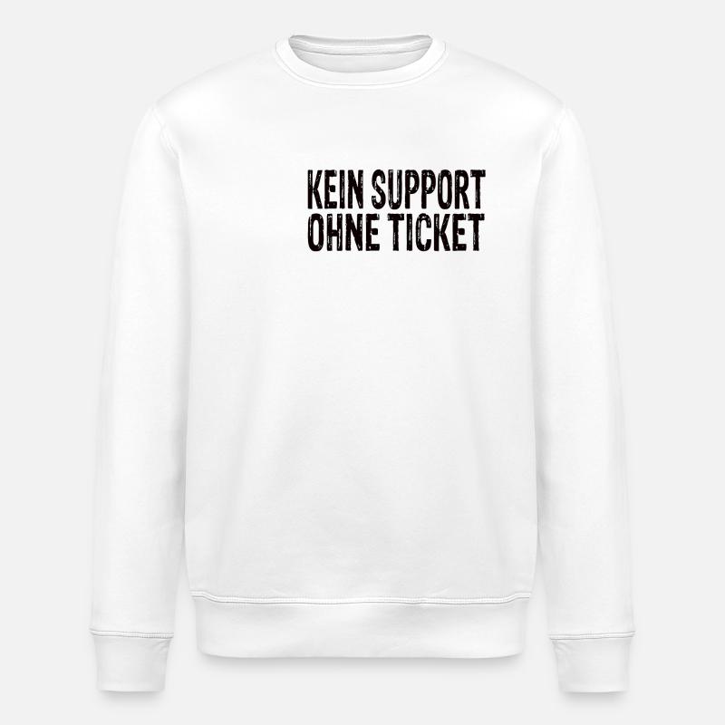 Pas d’assistance sans ticket - Sweat bio ROLLER Stanley/Stella Unisexe - blanc