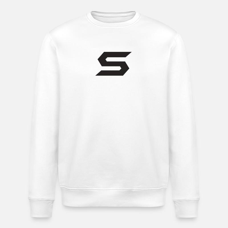 Geometrische SForm Muster - Stanley/Stella Unisex Bio-Sweatshirt ROLLER - Weiß