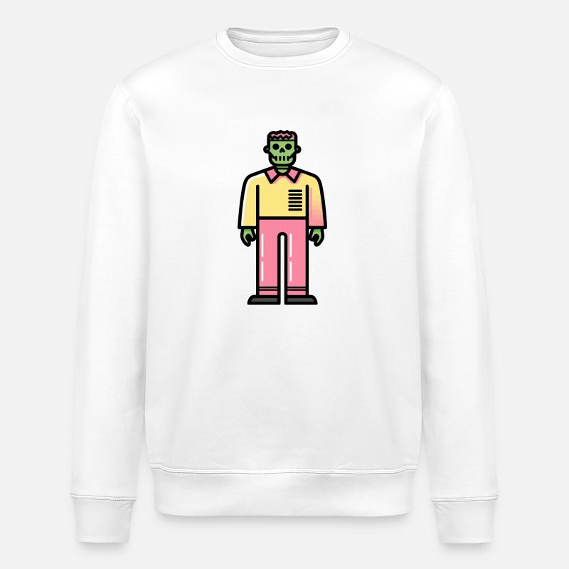 Zombie Halloween Bunt - Stanley/Stella Unisex Bio-Sweatshirt ROLLER - Weiß