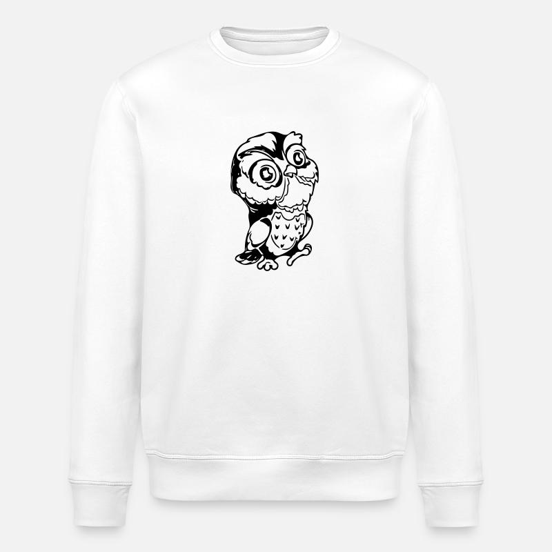 Hibou mignon - Sweat bio ROLLER Stanley/Stella Unisexe - blanc