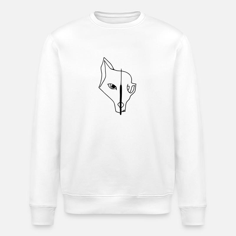 Skull Fox - Sweat bio ROLLER Stanley/Stella Unisexe - blanc