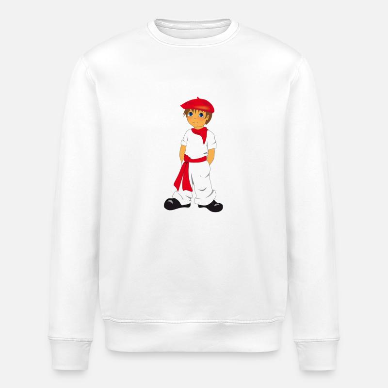 P'tit Basque - Stanley/Stella Unisex Bio-Sweatshirt ROLLER - Weiß