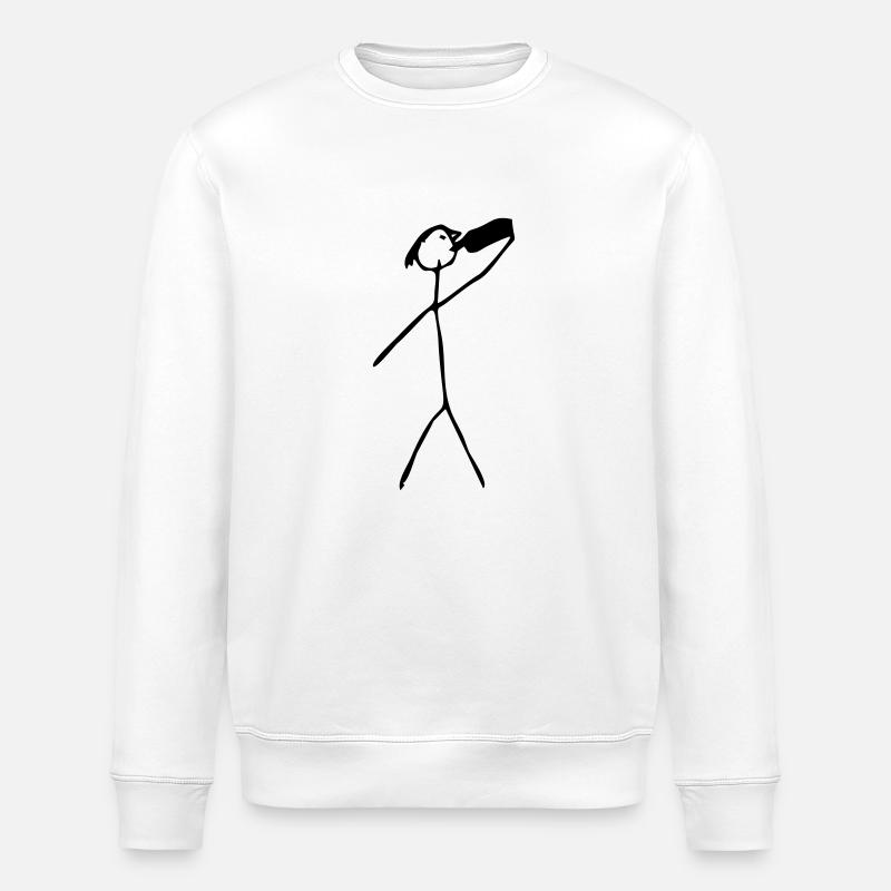 saufen - Stanley/Stella Unisex Bio-Sweatshirt ROLLER - Weiß