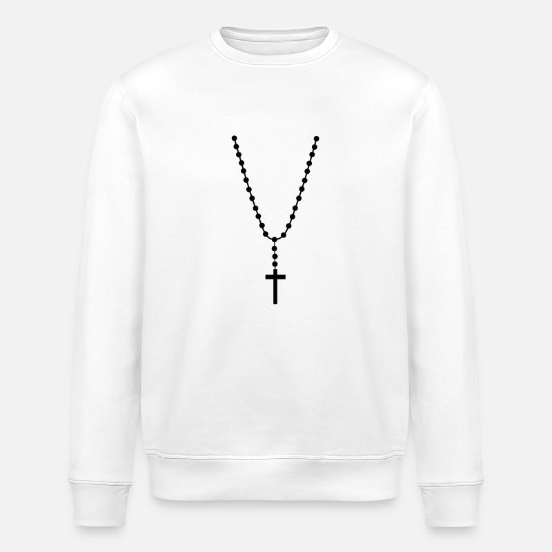 Halskette Hip Hop - Stanley/Stella Unisex Bio-Sweatshirt ROLLER - Weiß