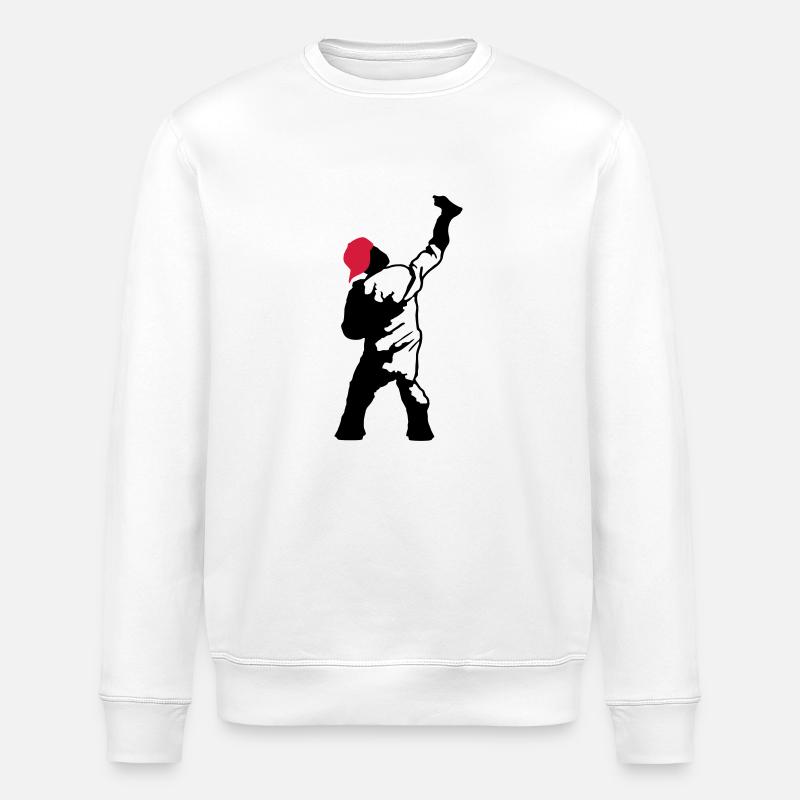 graffiti sprayer - Stanley/Stella Unisex Bio-Sweatshirt ROLLER - Weiß