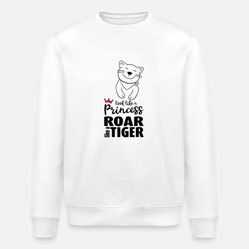 Stubentiger - Stanley/Stella Unisex Bio-Sweatshirt ROLLER - Weiß