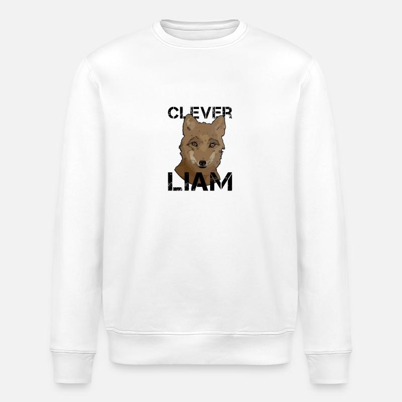 Liam's birthday Liam - Stanley/Stella ROLLER Unisex Organic Sweatshirt - white