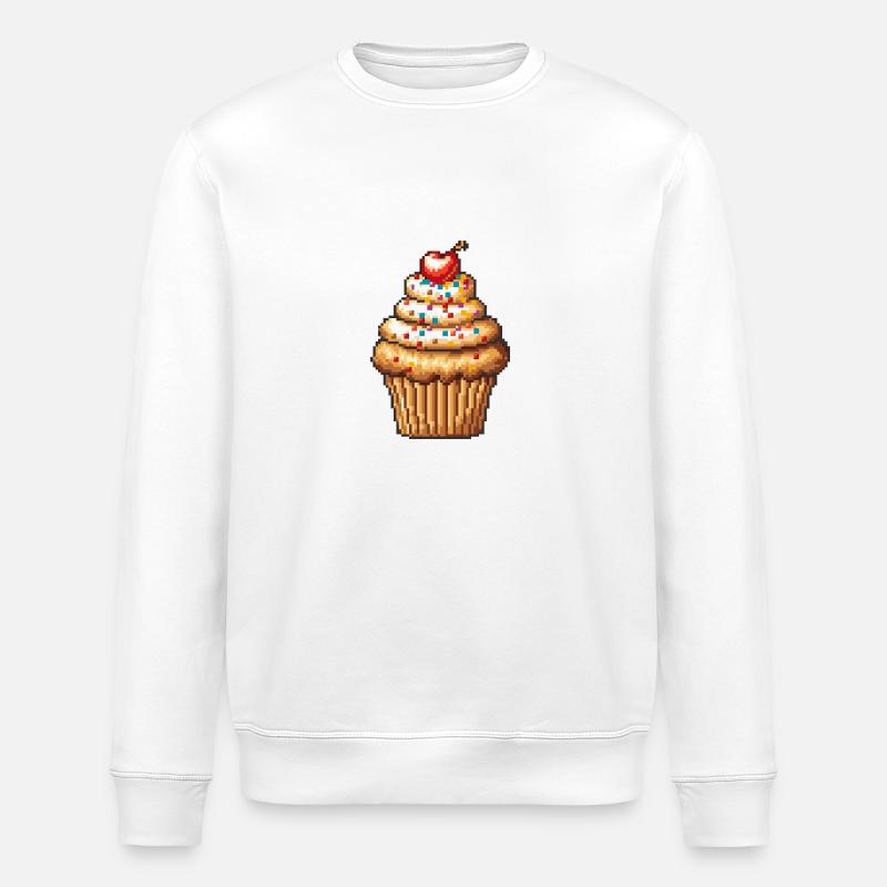 Icône Muffin Pixel - Sweat bio ROLLER Stanley/Stella Unisexe - blanc