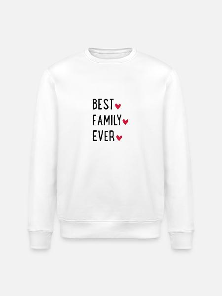 Beste familie - Stanley/Stella Uniseks bio-sweatshirt ROLLER - wit