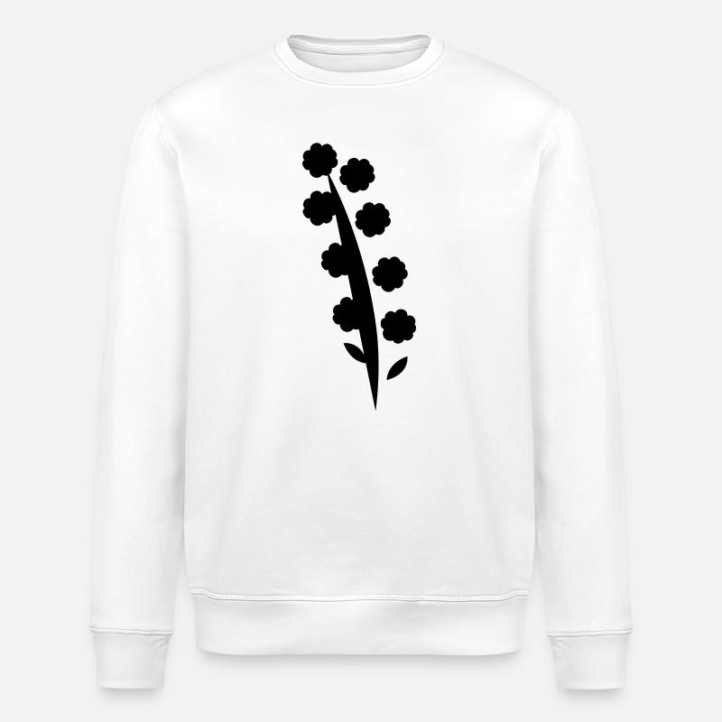 Blume - Stanley/Stella Unisex Bio-Sweatshirt ROLLER - Weiß