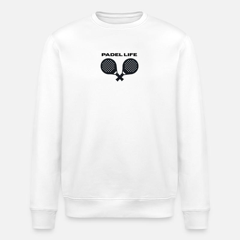 Padel Life - Stanley/Stella Unisex Bio-Sweatshirt ROLLER - Weiß