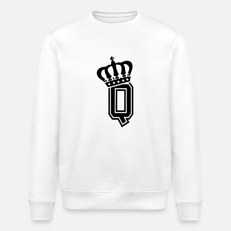 Lettre Q - Sweat bio ROLLER Stanley/Stella Unisexe - blanc