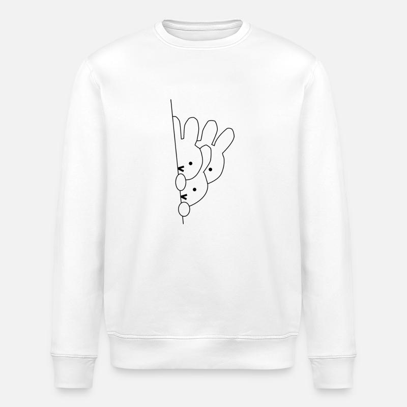 rabbit - Stanley/Stella ROLLER Unisex Organic Sweatshirt - white