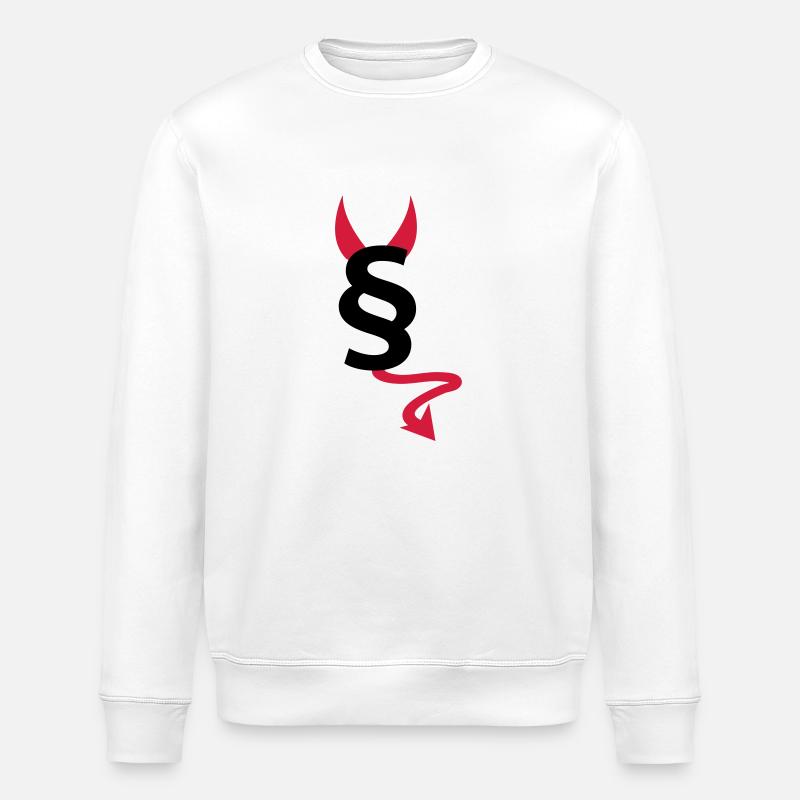 paragraph § - Stanley/Stella ROLLER Unisex Organic Sweatshirt - white