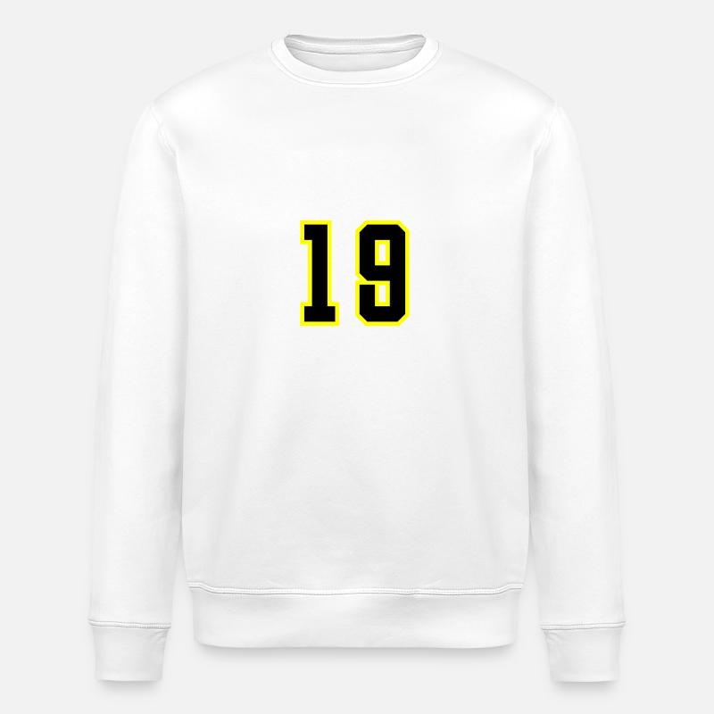 19 Number Leotard - Stanley/Stella ROLLER Unisex Organic Sweatshirt - white