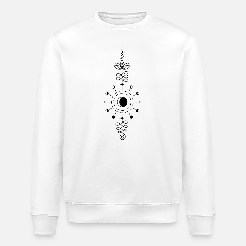 Moon Totem – Symbol der Nachtkraft Lunargeist - Sweat bio ROLLER Stanley/Stella Unisexe - blanc