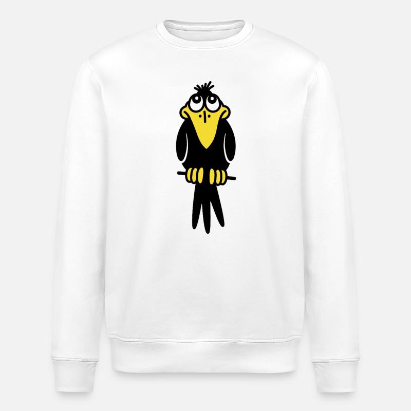 Mr. Crow - Stanley/Stella ROLLER Unisex Organic Sweatshirt - white