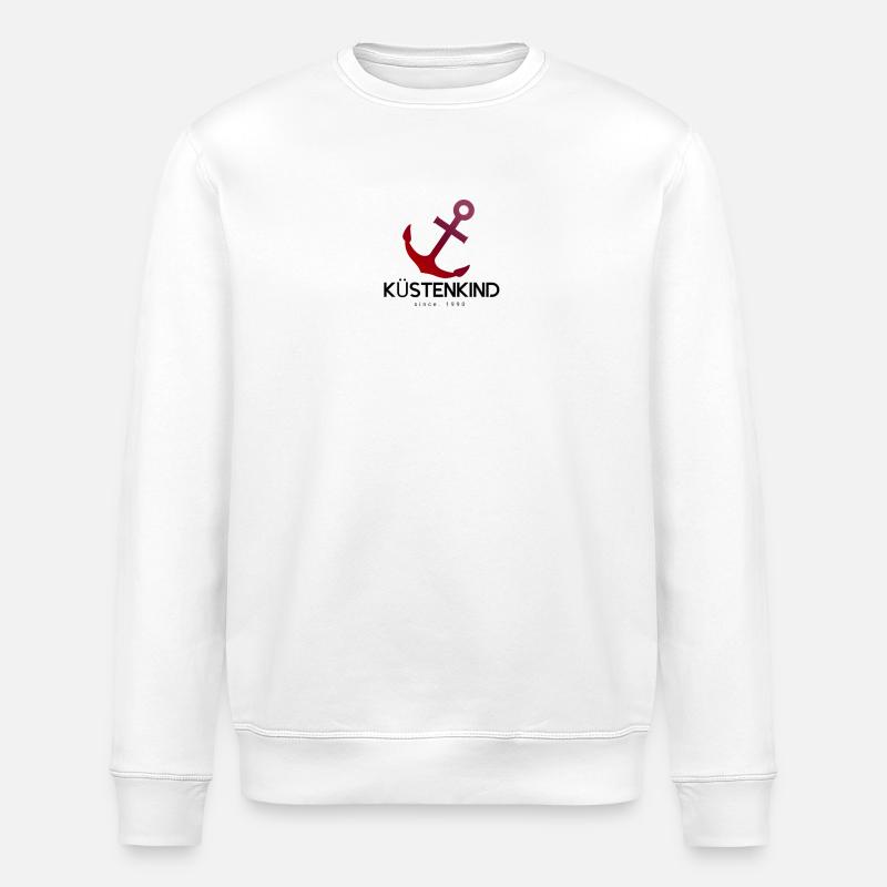 ANCRE D’ENFANT CÔTIÈRE - Sweat bio ROLLER Stanley/Stella Unisexe - blanc