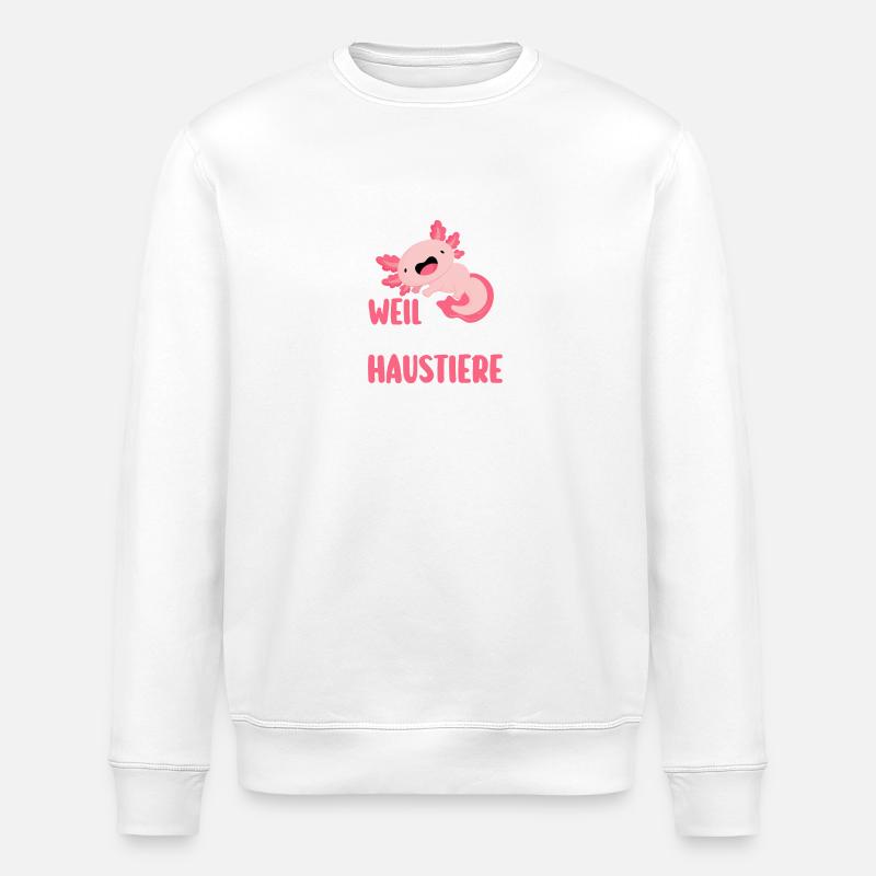 Axolotl - Sweat bio ROLLER Stanley/Stella Unisexe - blanc