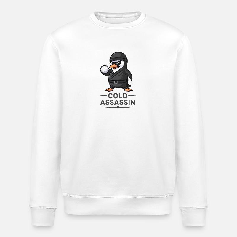 Ninja-Pinguin - Stanley/Stella Unisex Bio-Sweatshirt ROLLER - Weiß