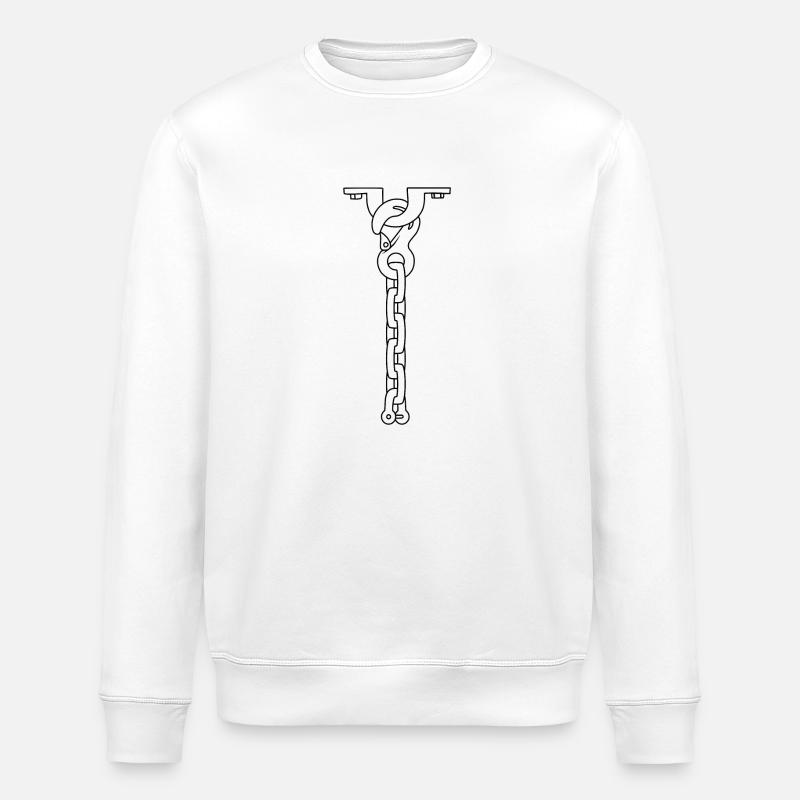 collier cravate BLANC - Sweat bio ROLLER Stanley/Stella Unisexe - blanc