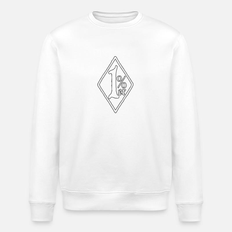 1% - Sweat bio ROLLER Stanley/Stella Unisexe - blanc