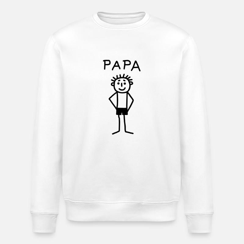 PAPA - Sweat bio ROLLER Stanley/Stella Unisexe - blanc