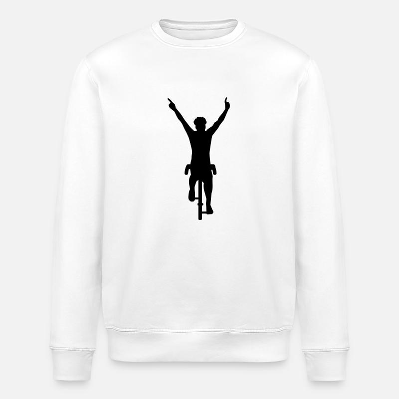 Radfahrer - Stanley/Stella Unisex Bio-Sweatshirt ROLLER - Weiß