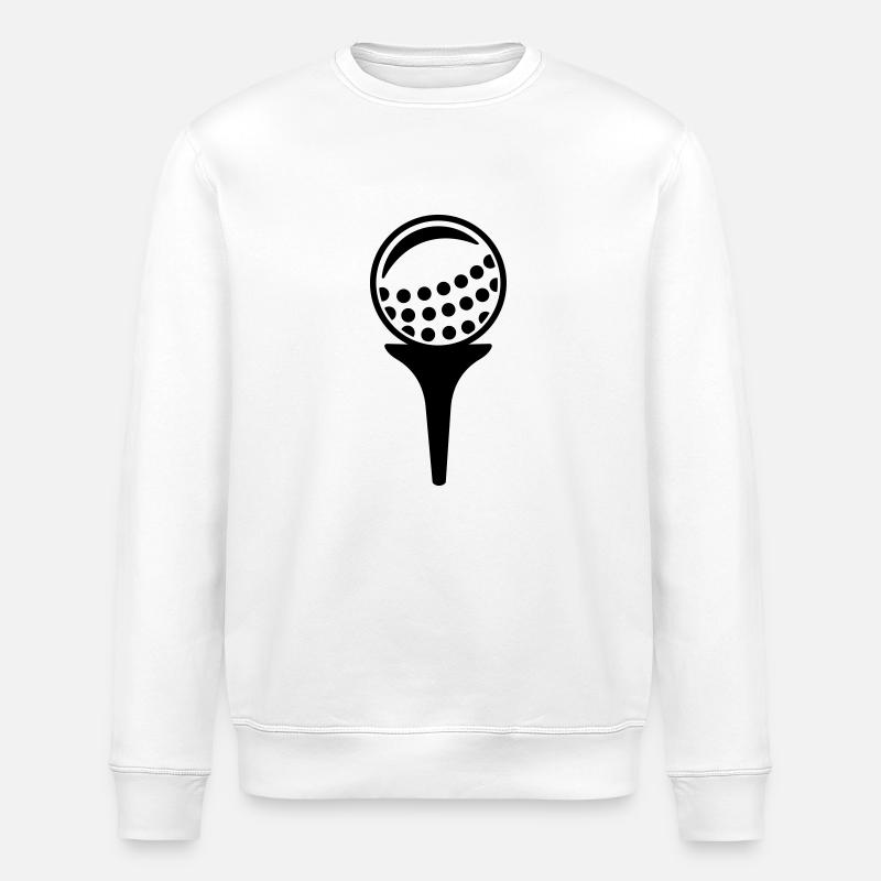 Golf ball - Stanley/Stella ROLLER Unisex Organic Sweatshirt - white