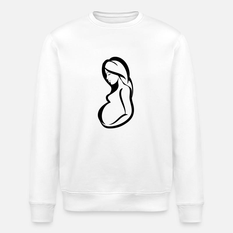 Schwanger sinnlichkeit - Stanley/Stella Unisex Bio-Sweatshirt ROLLER - Weiß