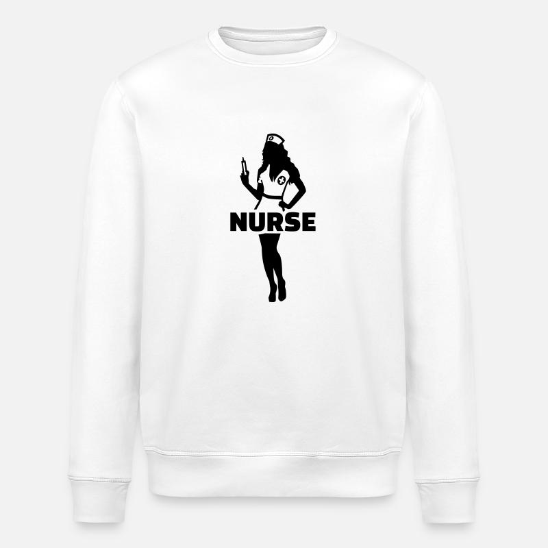 Infirmière - Sweat bio ROLLER Stanley/Stella Unisexe - blanc