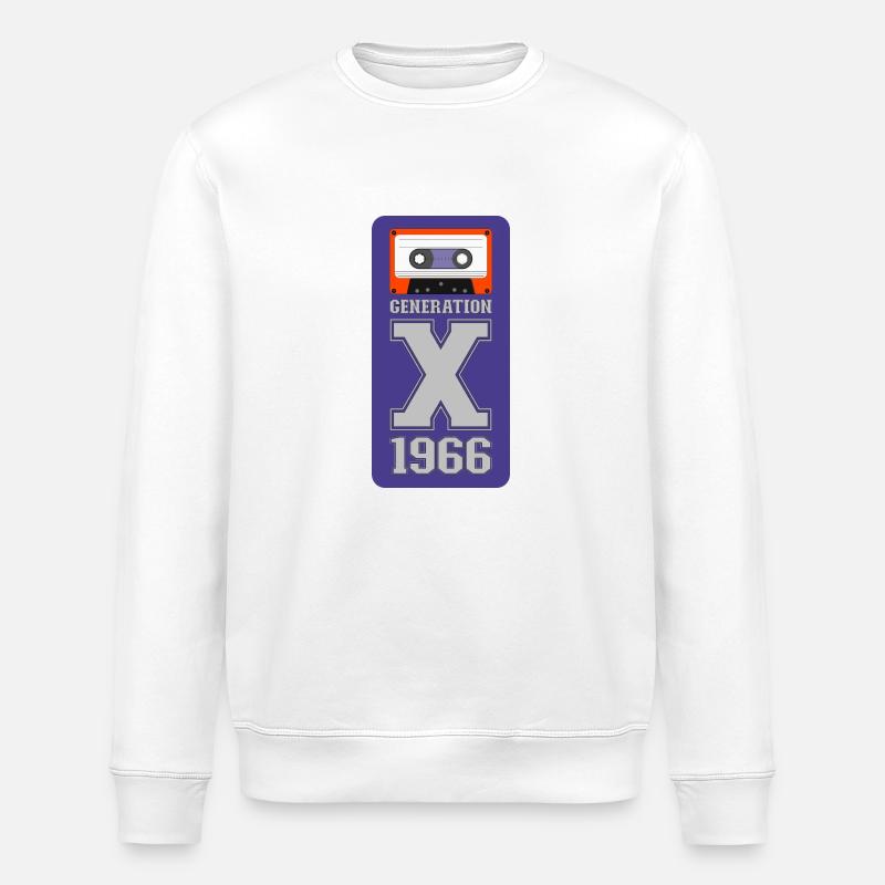 1966 Génération X espace - Sweat bio ROLLER Stanley/Stella Unisexe - blanc