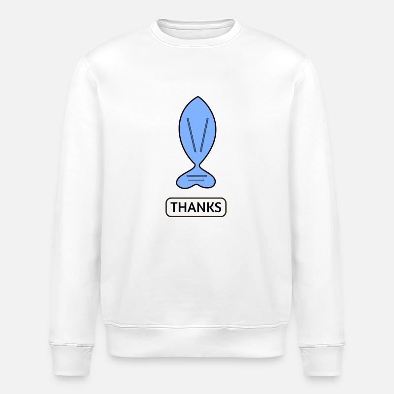 Thanks - Stanley/Stella Unisex Bio-Sweatshirt ROLLER - Weiß