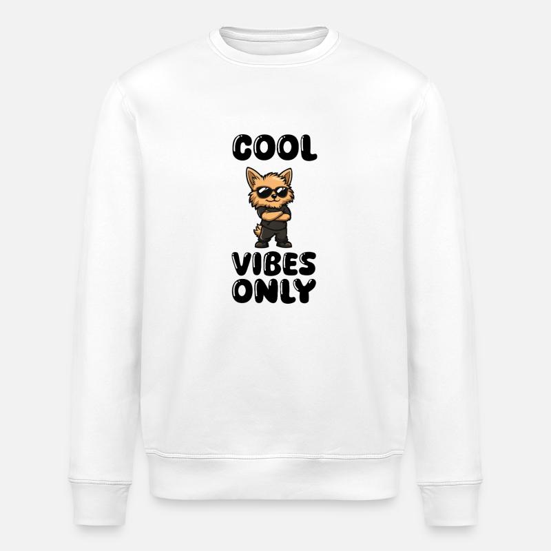 chien cool - Sweat bio ROLLER Stanley/Stella Unisexe - blanc