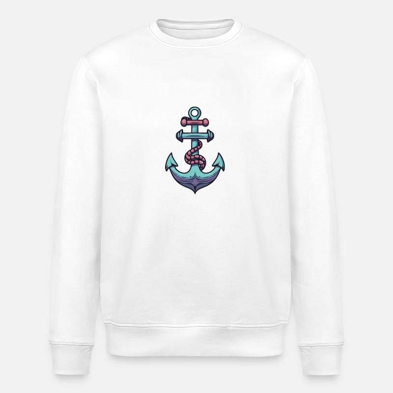 Port d’ancrage - Sweat bio ROLLER Stanley/Stella Unisexe - blanc
