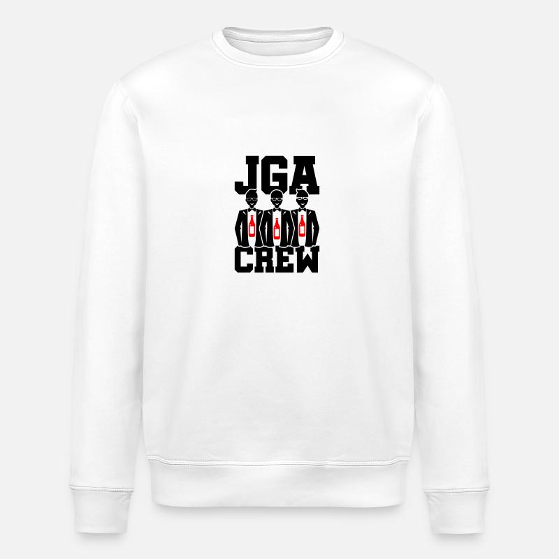Junggesellenabschied Crew - Stanley/Stella Unisex Bio-Sweatshirt ROLLER - Weiß