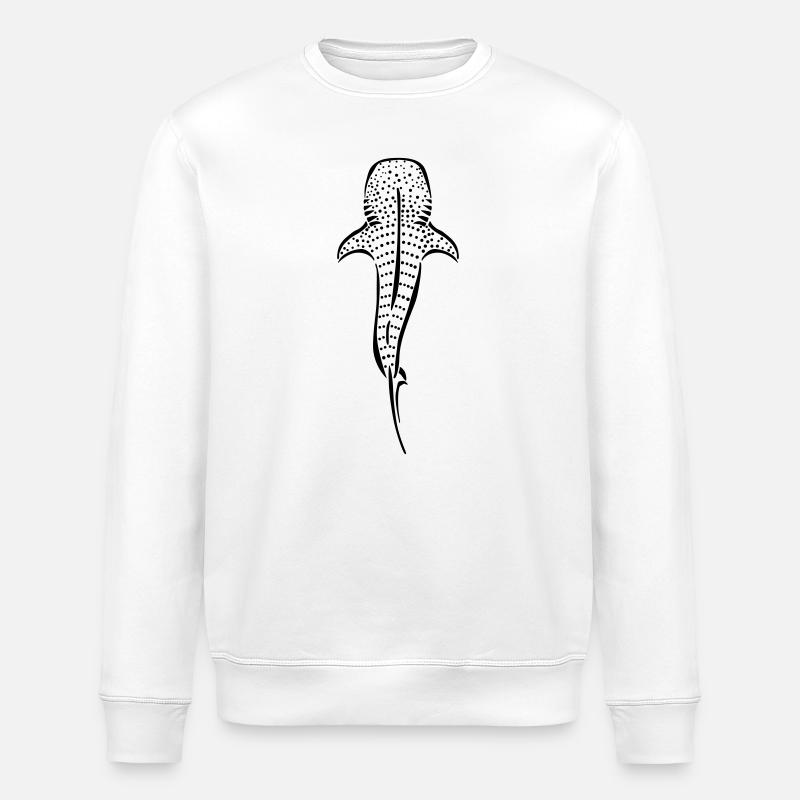 whaleshark - Stanley/Stella Unisex Bio-Sweatshirt ROLLER - Weiß