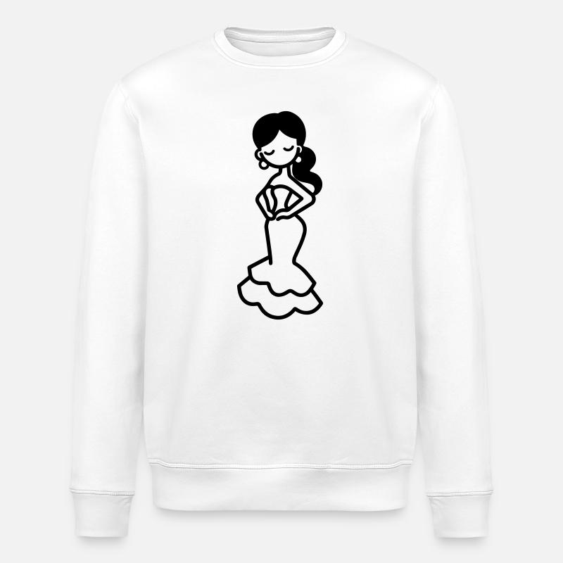 Flamenco - Stanley/Stella Unisex Bio-Sweatshirt ROLLER - Weiß
