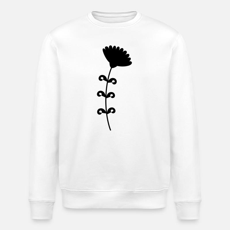 Blume - Stanley/Stella Unisex Bio-Sweatshirt ROLLER - Weiß