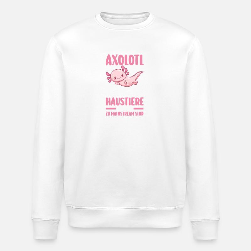 Axolotl - Sweat bio ROLLER Stanley/Stella Unisexe - blanc