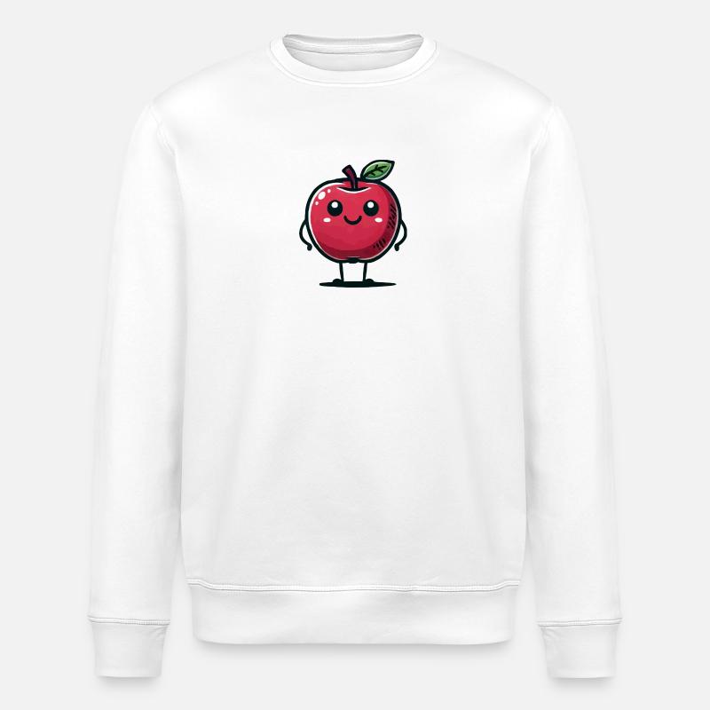 Apple Comic - Stanley/Stella ROLLER Unisex Organic Sweatshirt - white
