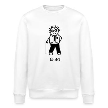 Ü-40 Mann/vierzig - Stanley/Stella Unisex Bio-Sweatshirt ROLLER - Weiß - Vorne - Nik (191cm)