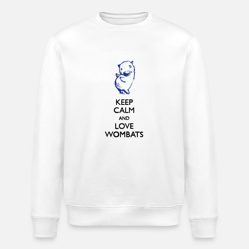 wombats - Stanley/Stella Unisex Bio-Sweatshirt ROLLER - Weiß