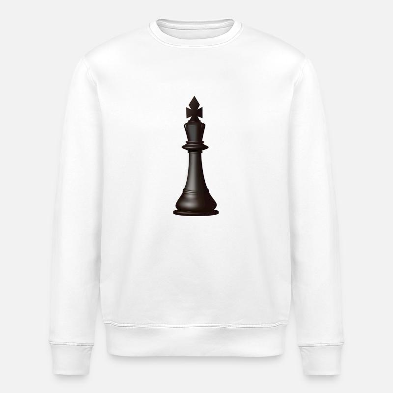 morceau roi d'échecs - Sweat bio ROLLER Stanley/Stella Unisexe - blanc